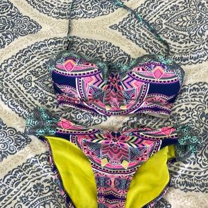Colorful Jessica Simpson Bikini